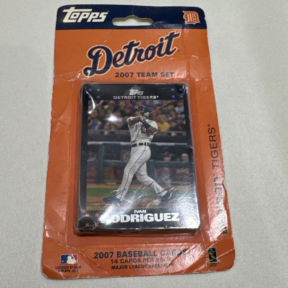 Topps 2007 Detroit Tigers Baseball Card Team Set Pack - factory sealed 14 Cards